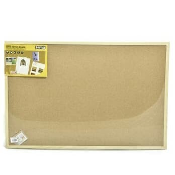 

Bi-Silque Cork Board Pin / Papan Mading Kayu Fibre 90x60 cm Serbaguna