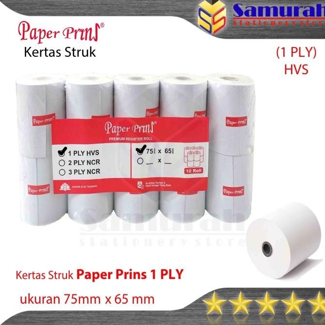 

Sale Kertas Struk Kasir Rol Paperpryns 75 X 65 / Paper Prins 75X65 Mm 1 Ply