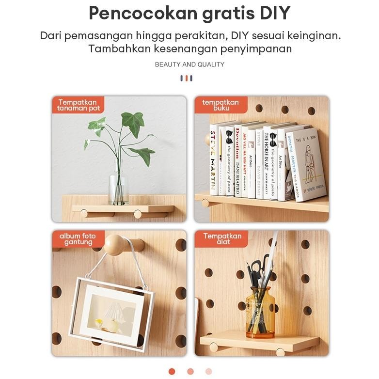 Pegboard Pegboard Dinding Papan Dinding Papan Lubang Rak Dinding Minimalis Rak Dinding Tempel
