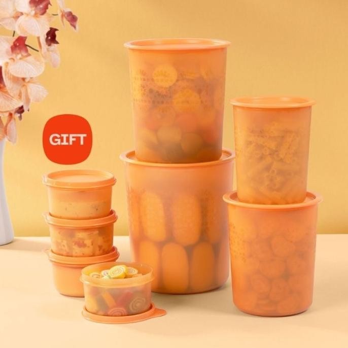 Tupperware mosaic canister set toples kue lebaran