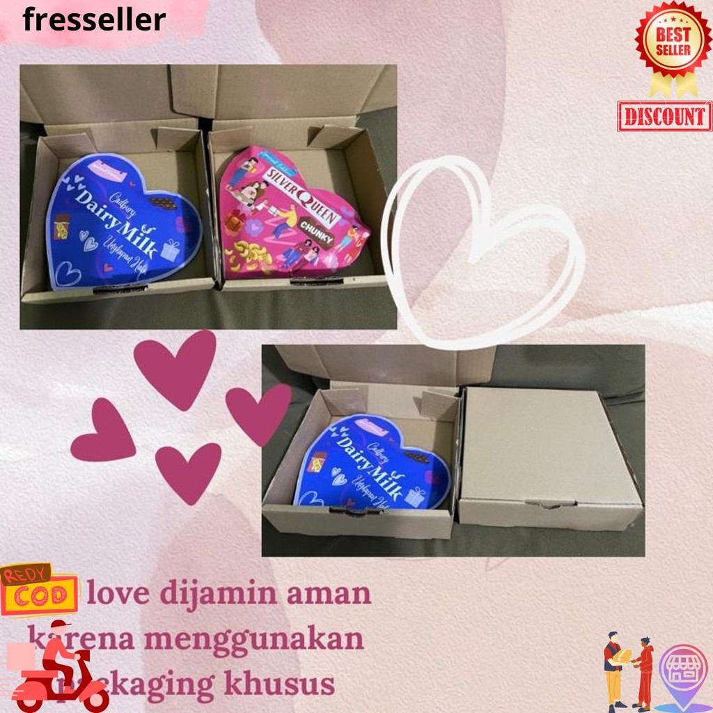 

Giftbox Special Love Edition // Dairymilk Silverqueen // Valentine Ulangtahun Wedding Anniversary D Promo 2.2
