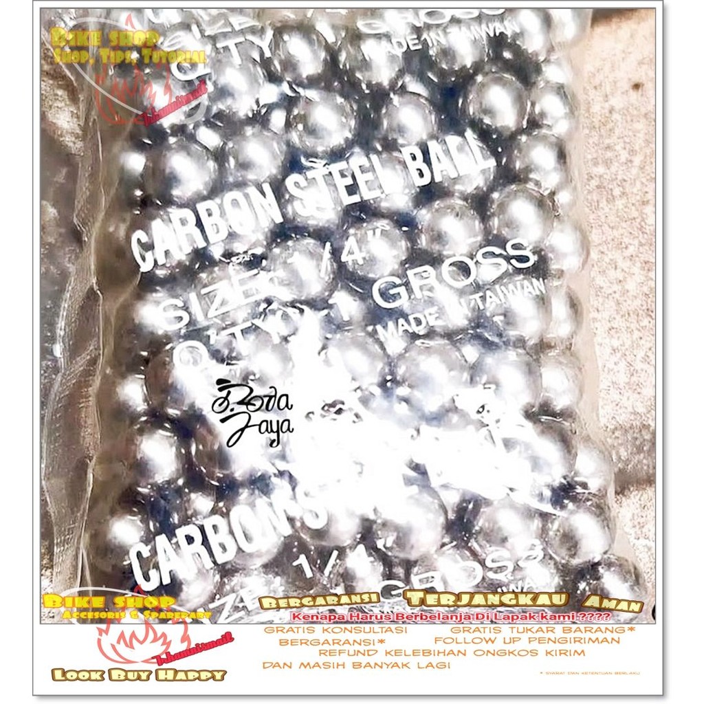 PELOR SEPEDA STEEL BALL UNITED 1/4 INCH Sepeda MTB BMX