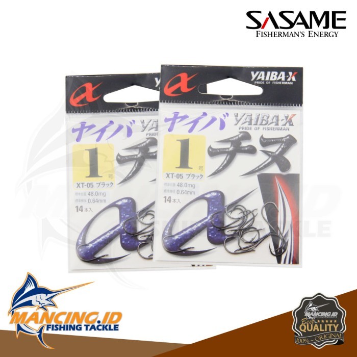 Sasame XT-05 YAIBA Carbon Hook Kail Pancing Tanpa Lubang Made In Japan