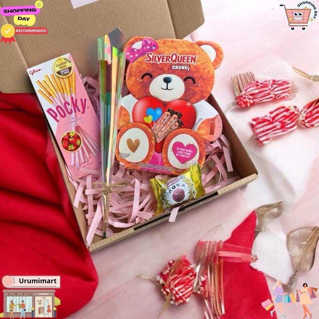 

Hampers Coklat Silverqueen Bear Love Valentine Goft Box Pocky Roka Boneka D Terlaris