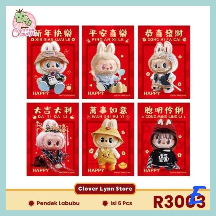 

| STV | ANGPAO CUTE LABUBU IMLEK SNAKE YEAR 2025 HONGPAO AMPLOP ULAR ISI 6 CFC