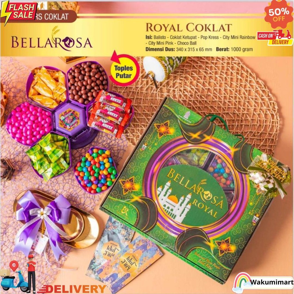 

Hampers/Parcel Paket Lebaran Produk Bellarosa Kue Kering D Best Seller