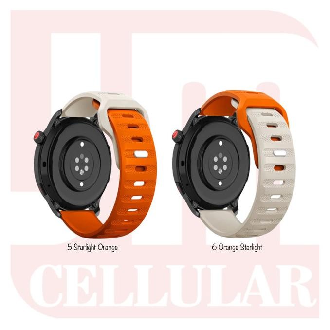 TERBARU - TLS 22mm Strap SKMEI Smartwatch B55S / C25 / DM56 - Tali Jam Tangan Sporty Rubber Silikon 