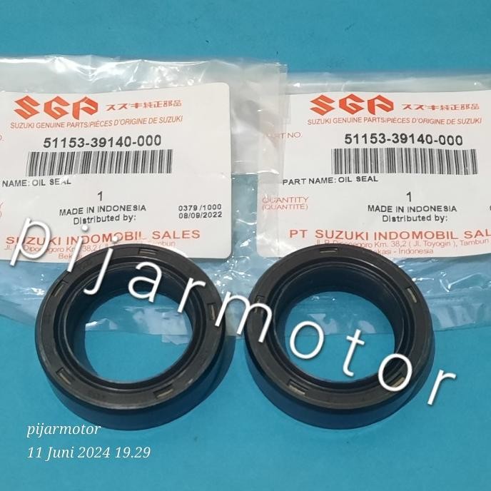 Kualitas terbaik] Sepasang (2pcs) Seal As Shock Depan Suzuki Tornado, Shogun 110 Kebo, Satria 120 Hi