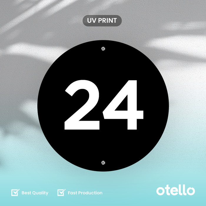 

Nomor Rumah Acrylic Print Custom Nomer Kost Hotel Room Number Akrilik A3G7