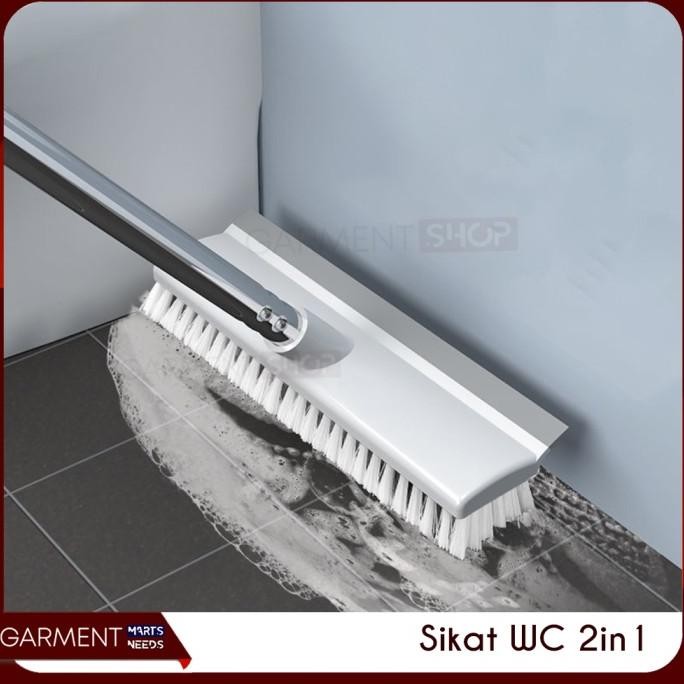 +++++] Sikat Lantai Kamar Mandi Pembersih Dinding WC Wiper Dorong Serokan Air