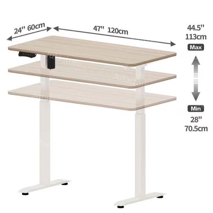 Meja Komputer Desk Meja Elektrik Otomatis Techno Adjustable Height Desk