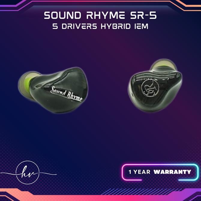 TERBARU - Sound Rhyme SR5 4BA + 1 Dynamic Driver Hybrid Earphone