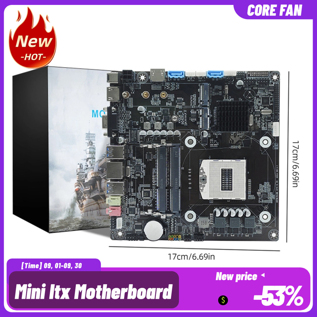 HM87 Mini ITX Motherboard Dual Channal DDR3 1600MHz LGA946