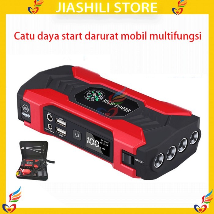 TERLARIS TERLARIS JIASHILI_ 40000MAH JUMPER AKI MOBIL DAN POMPA BAN POWER BANK CHARGER AKI MOBIL -