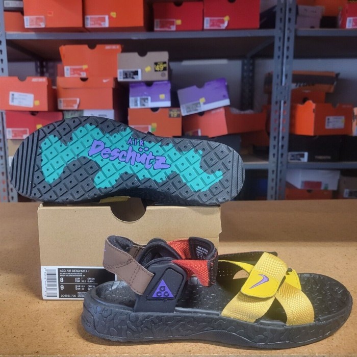 Nike Acg Air Deschutz Se Sandal "Thunder Blue/Yellow" Original Bnib