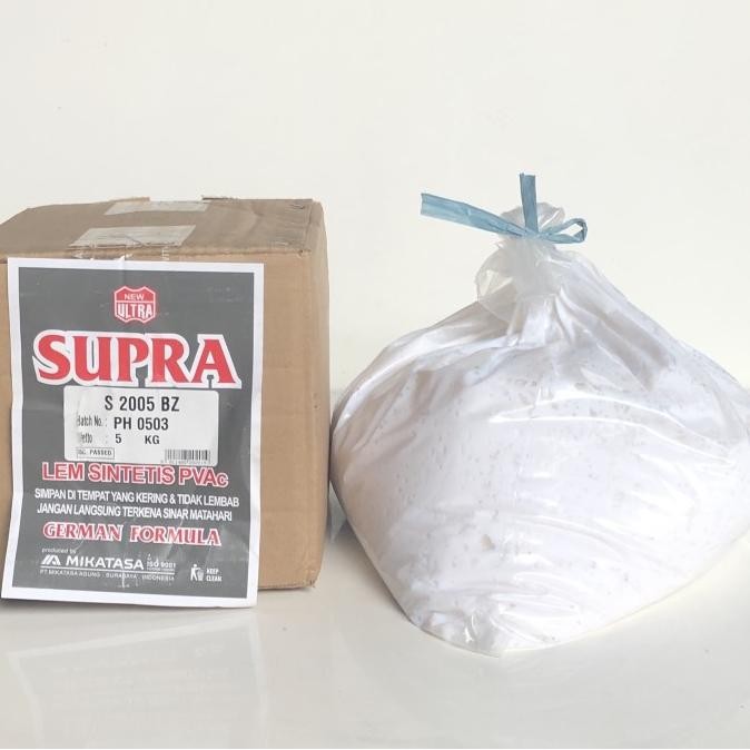 

Lem putih supra 5 kg - lem sintetis pvac german formula 5 kg