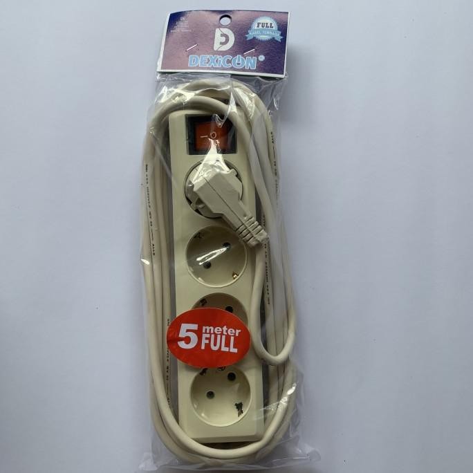 &<&<&<&] STOPKONTAK / TERMINAL KABEL 4 LUBANG 5 METER SNI