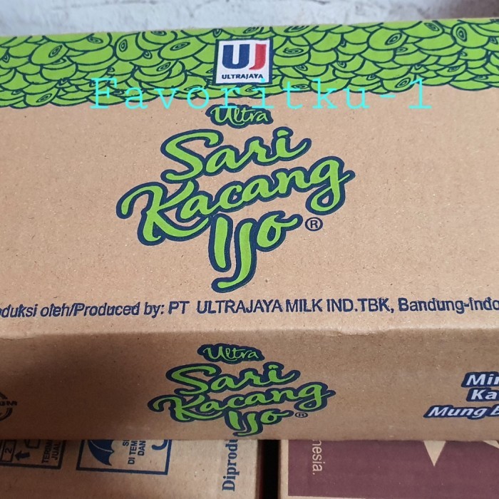 

Sari Kacang Ijo/Hijau 150 ml by Ultrajaya. 1 Dos Isi 24 Kotak