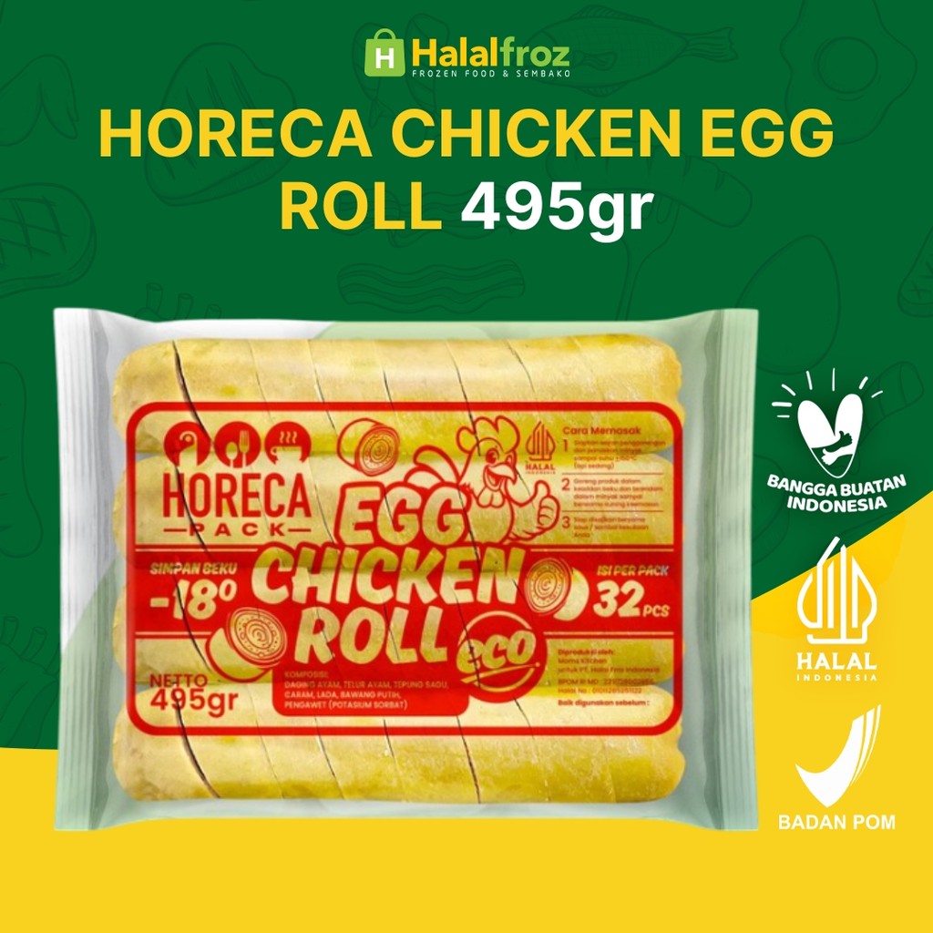

Horeka Chicken Egg Roll 495gr