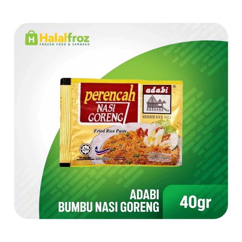 

Bumbu Nasi Goreng Adabi 40grGosend Ready, Paling murah, Terlaris