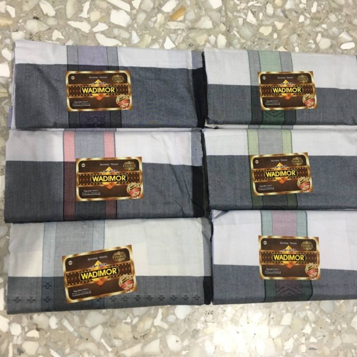 Wadimor Sarung Tenun Timbul Kotak Putih #Gratisongkir #Sale #Discount