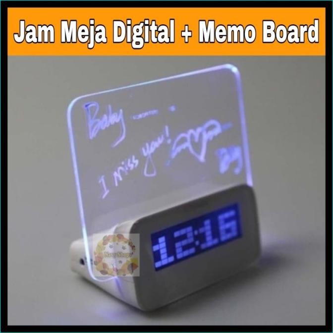 Jam Digital LED Memo / Jam Digital Meja / Jam Meja Digital