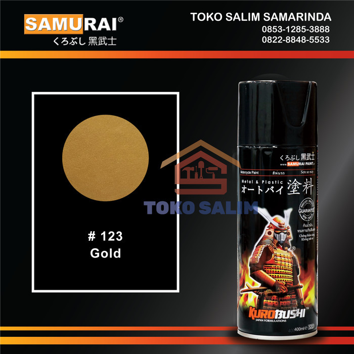 @=@=@=@=] Cat semprot/ Pilox- SAMURAI PAINT- 123 Gold (Warna Standar)