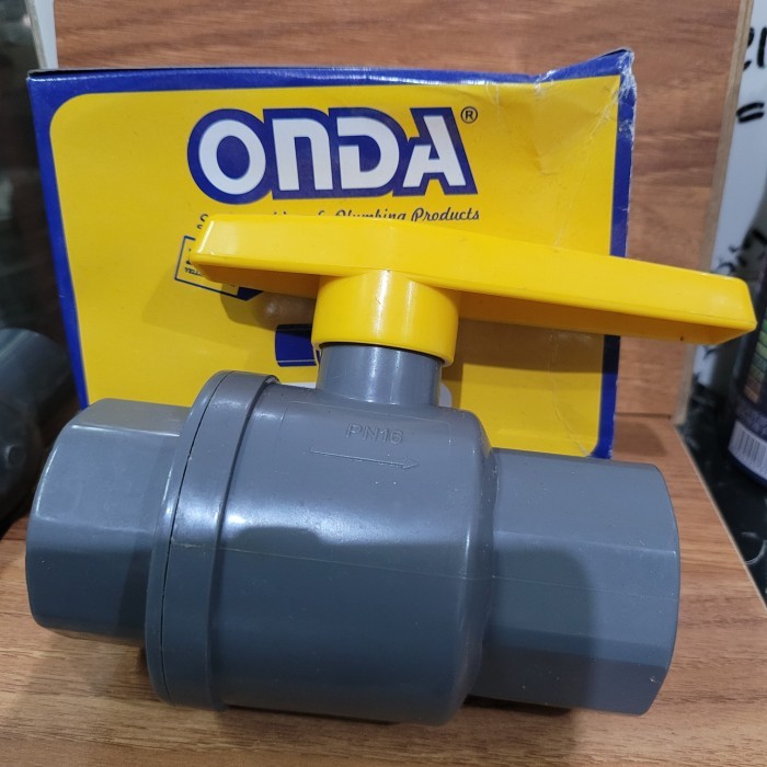 populer] BALL VALVE/ STOP KRAN PVC-BV 1-1/2" ONDA