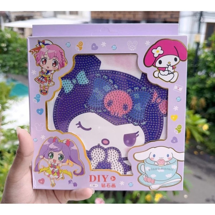 

DIY Painting Sticker Diamond Sanrio Kuromi Bingkai ZS166