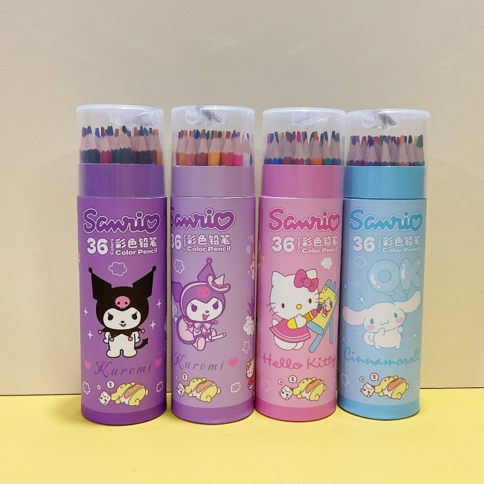 

PENSIL WARNA TABUNG 36 WARNA PENSIL WARNA KARAKTER SANRIO CUTE PENSIL WARNA TERMURAH