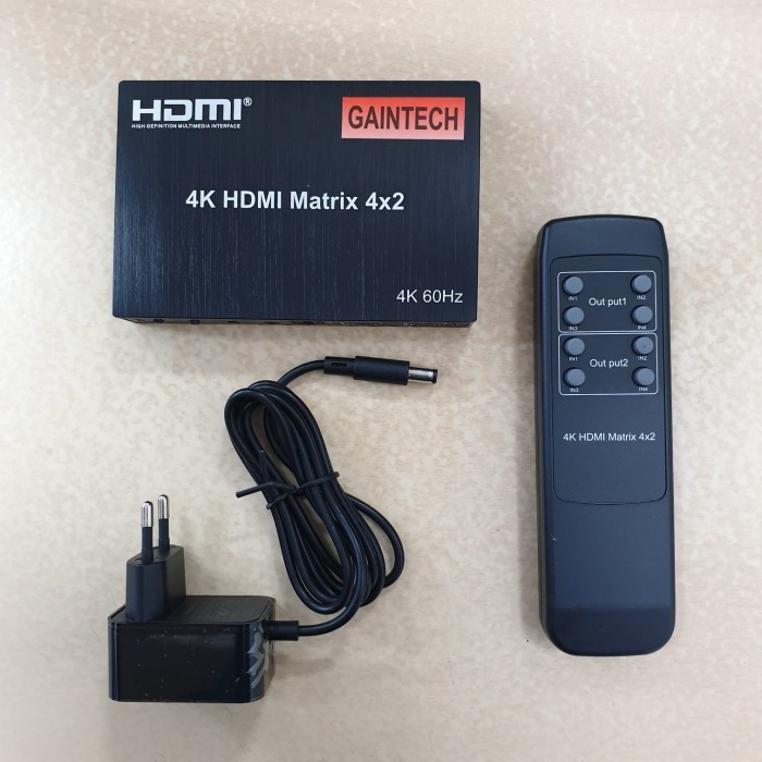 HDMI Matrix Switcher Splitter 4x2 Gaintech