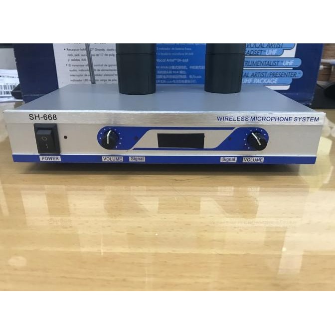 Professional wireless microphone system - mic wireless 2 mic VHF