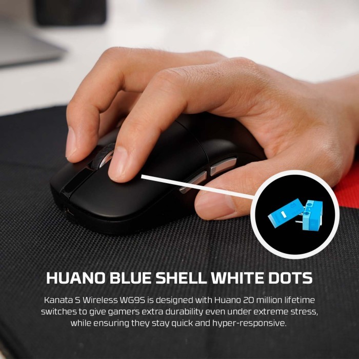 Kanata Wireless Mouse Wireless Rgb Macro Wg9 Wg9S Dpi 12.000