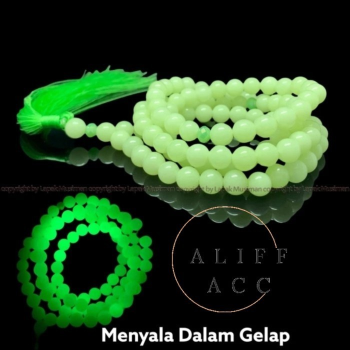 Tasbih Batu Pospor 99 Butir Size 8 Mm 10 Mm Menyala Dalam Gelap Asli #Gratisongkir #Sale #Discount