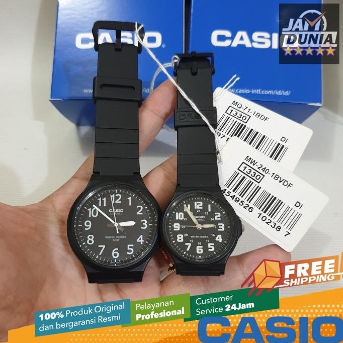 Sale Casio Couple Jam Tangan Pasangan Original Mw-240-1B - Mq-71-1B