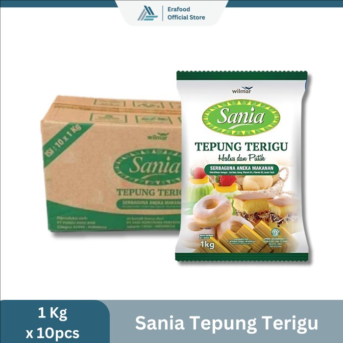 

SANIA TEPUNG TERIGU 1 Kg - 1 Karton @10pcs
