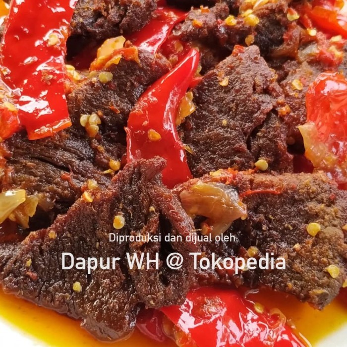 

Dendeng Sapi Balado Dapur WH (Batokok - Cabe Merah) 1/2 KG