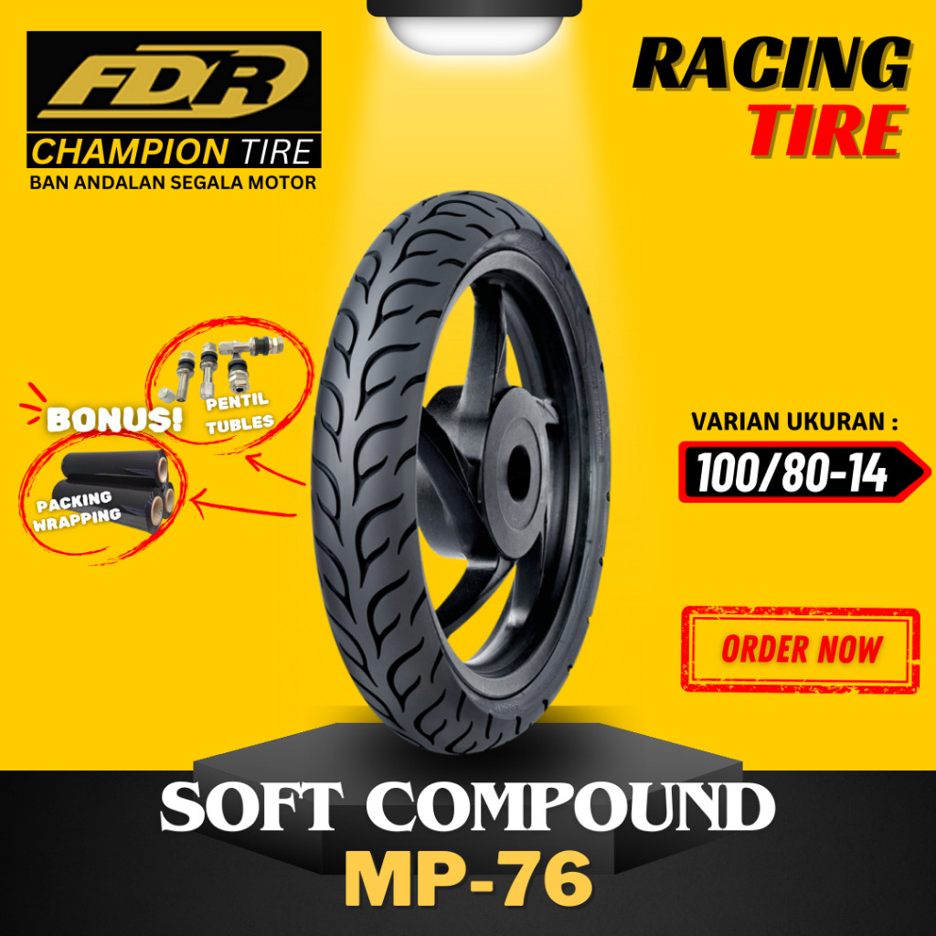 [READY COD] BAN FDR SPORT MP27 MP76 RING 14 / BAN FDR MP27 MP76 SOFT COMPOUND RING 14 / BAN TUBELESS