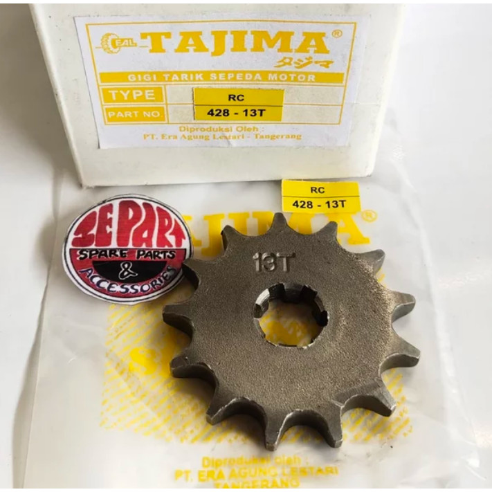 Gear gir depan Suzuki RC RC80 RC100 RC110 Shogun Satria 2T RU 13T 428 Limited Item Barang Langka Spa