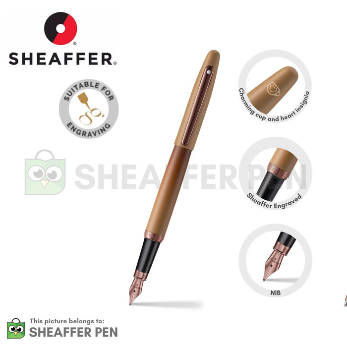 

Sheaffer Vfm Coffee Edition Matt Brown With Regal Brown Pvd Trims Fountain Pen