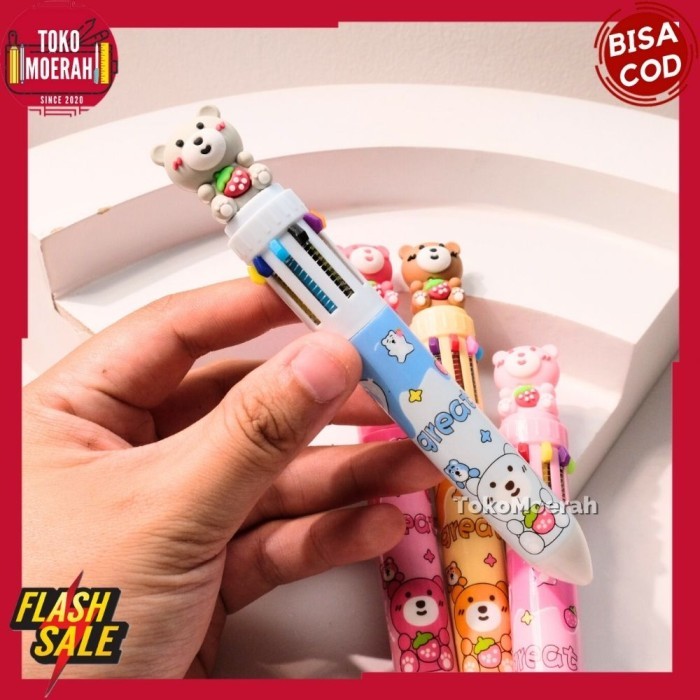 

Pulpen Lotso 10 Warna Lucu Unik Pen Cetek 10 Warna Lotso Tinta Gel Warna Warni Pulpen 10 Warna Lotso