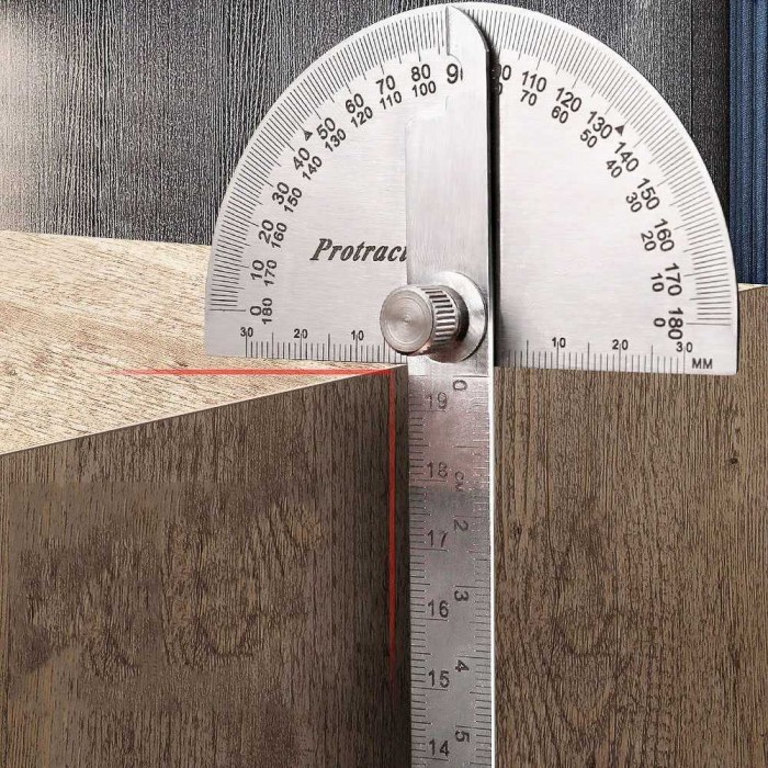 

Penggaris Busur Derajat Mistar Ukur Sudut Angle Protractor Ruler Measuring 180 Degree