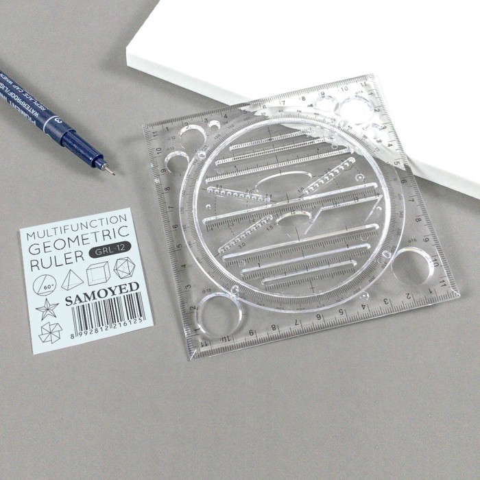 

Multifunction Geometric Ruler / Mal Putar Gambar Geometris / Bentuk / Bangun Datar / Ruang /
