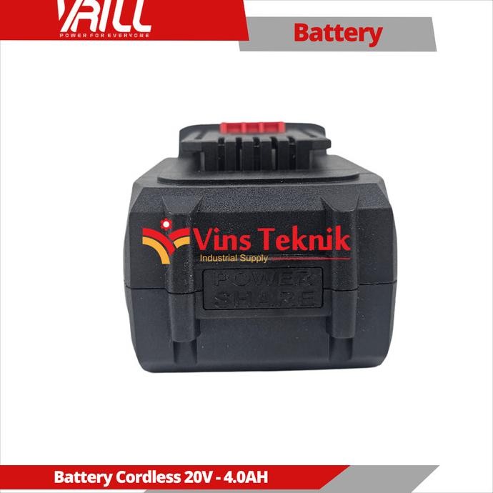 Vrill Battery Baterai Cordless 20V 4.0Ah