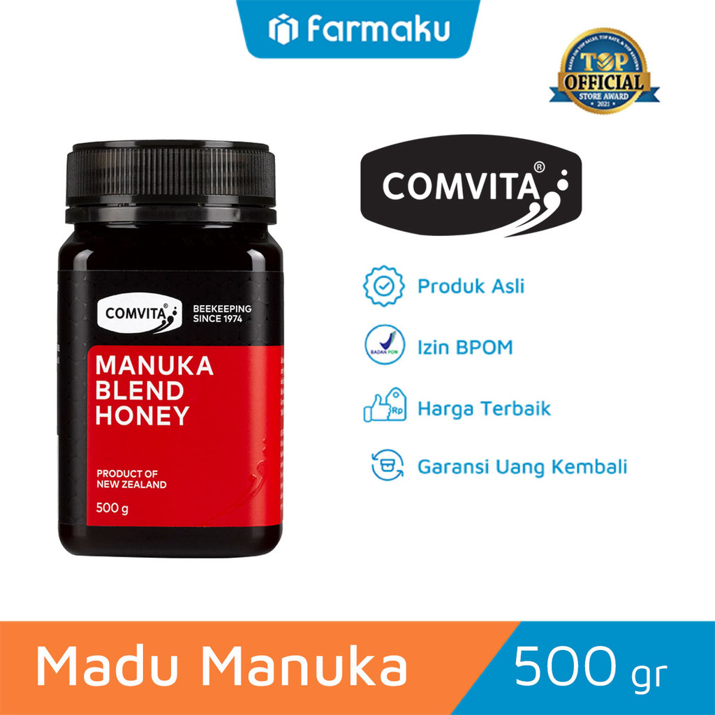 

Comvita Manuka Honey Blend 500 gr - Madu Murni Alami Asli New Zealand