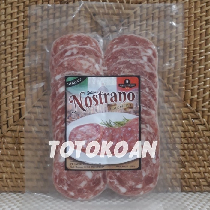 

SVEN'S SVENS CHOICE PORK SALAMI NOSTRANO DAGING BABI OLAHAN 100 GR