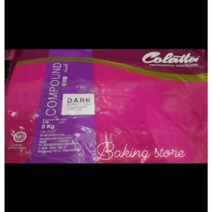 

COKELAT BLOCK - DARK CHOCOLATE COMPOUND COLATTA 5KG GOSEND ONLY!
