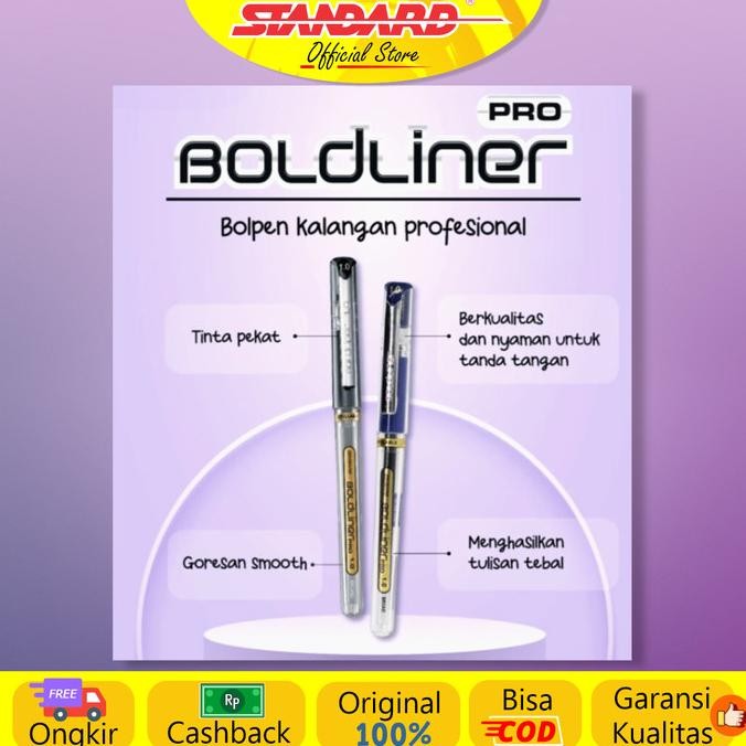 

[COD-XTRA Ongkir] Standard - Refill Pulpen Boldliner 1.0 ( Isi Pulpen, Pena, Ballpoint ) BPS