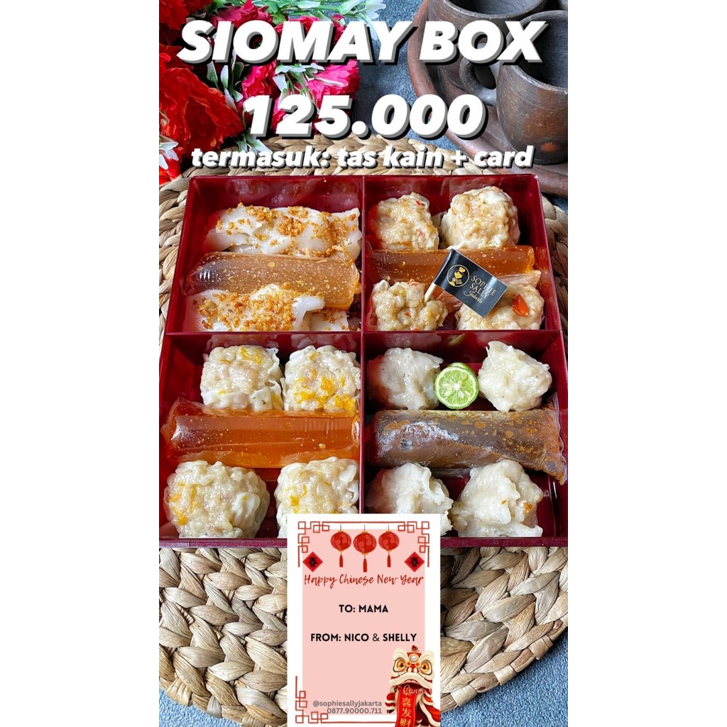 

SIOMAY BOX ISI 16 HAMPERS IMLEK / CNY EDITION 2023