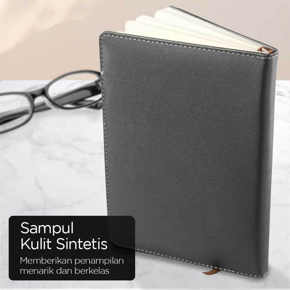 

Toddi Buku Catatan Bisnis Cover Kulit Kertas A5 Hitam